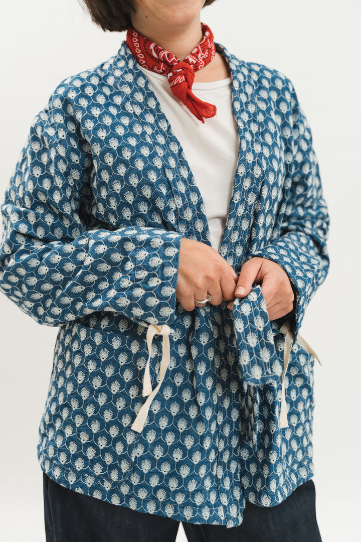 Embroidered Chambray Jacket/Kimono